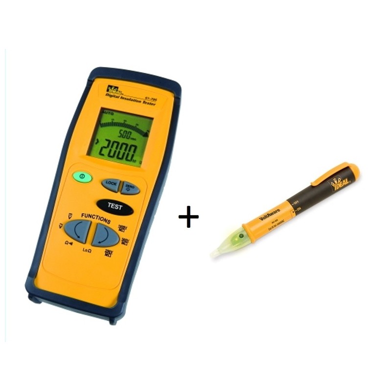 Měřič izolace Ideal 61-795 a indikátor napětí 61-025