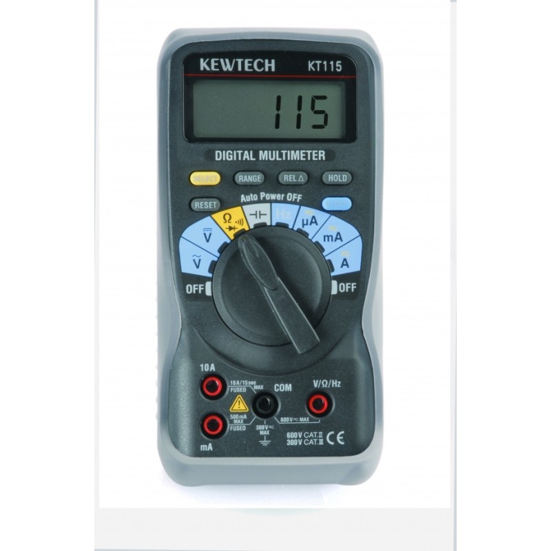 Kewtech KT115 600V & 10A AC/DC Multimetr